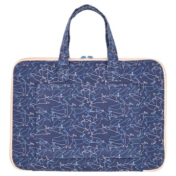 in Blooom 印花樂 13吋筆電收納包 差旅款 棉質 台灣製  36.5 x 26 x 2cm  午夜黛藍  1個