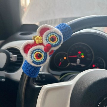 新款【upton】成品包郵手工汽車方向盤保暖可愛保護套編織卡通水果四季網紅