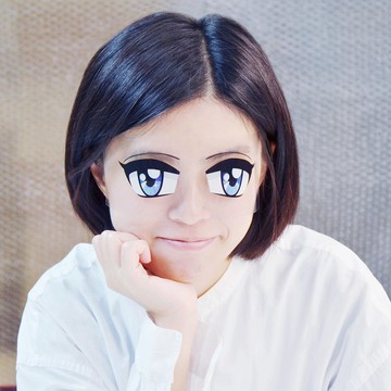 白目變臉貼-動漫大眼(看得見) 派對 婚禮 直播