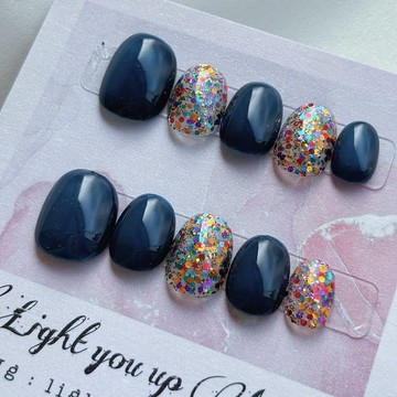 迪斯可閃亮亮片甲片 /穿戴甲/訂製美甲貼片