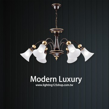 鋼材烤漆玻璃造型吊燈 F94-19-30774