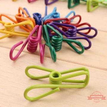 鐵夾子夾子多功能晾衣夾金屬無痕防風夾便攜衣夾襪夾褲夾封口夾