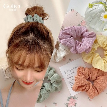【Gulicc】古莉可 髮圈 可愛日系 泡泡歐根紗髮圈 2入