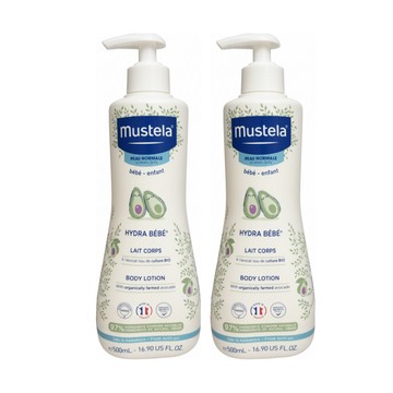 mustela 慕之恬廊 幼爽身潤膚乳套組 2件組  1000ml  1組