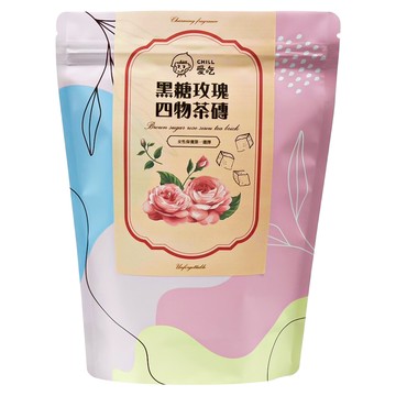 CHILL 愛吃 黑糖四物玫瑰磚  17g  10個裝  1組