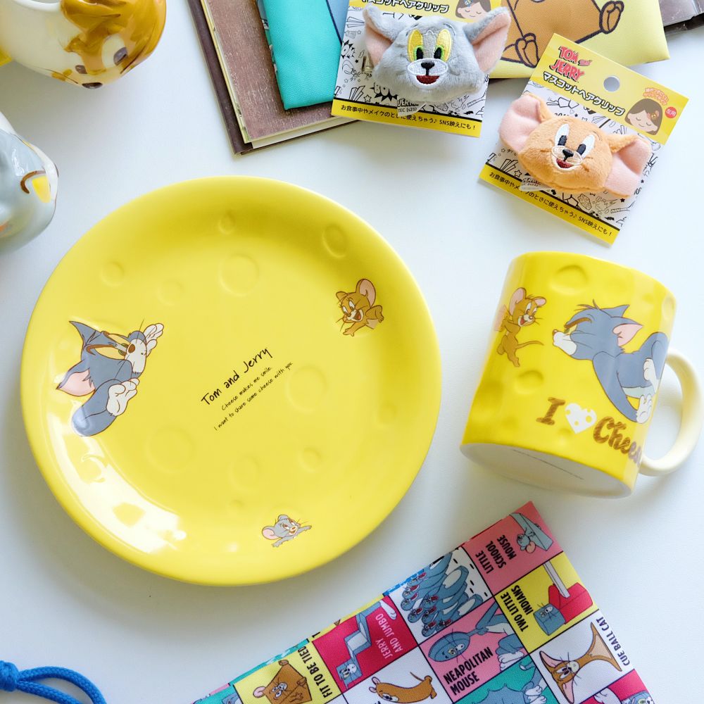 《湯姆貓與傑利鼠》🇯🇵日本商品 起司造型馬克杯＆餐盤 Tom&Jerry