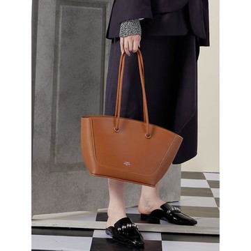 TENNCO原創「菜籃子」小眾設計款真皮單肩包大容量子母包托特大包