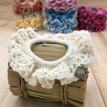 髮圈 - 彩色髮帶和鬆緊帶 - 鉤針編織髮飾