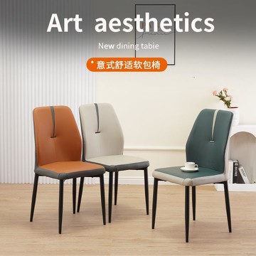 開發票 餐椅 現代輕奢餐椅家用單人酒店餐桌椅休閑餐廳簡約網紅靠背凳子北歐風
