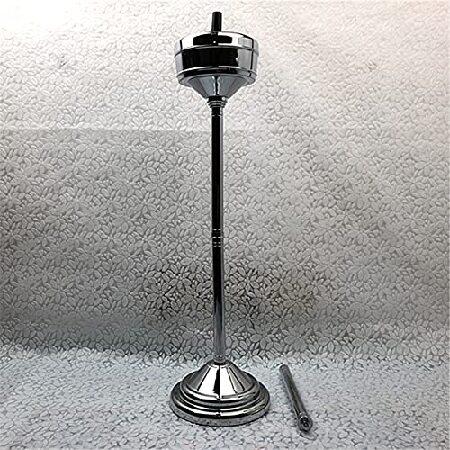 NYKCPJMW Outside Ashtray, Floor Standing Ashtray Receptacle, Stainless Steel Windproof Cigar Ashtrays for Patio Home Office, Easy to C並行輸入