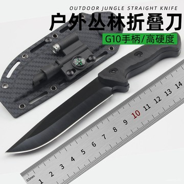 【臺灣出貨】尼龍縴維戰術戶外露營小刀荒野求生高硬度隨身刀具刀鞘戶外求生刀 ZYDN
