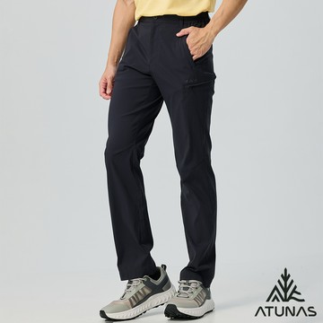 【ATUNAS 歐都納】男款彈性長褲A1PAGZ02M黑