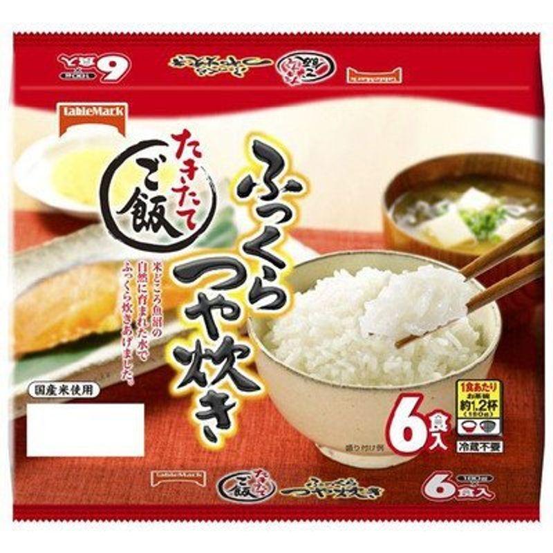 テーブルマーク たきたてご飯 ふっくらつや炊き 6食 (180g×6個)×6個入