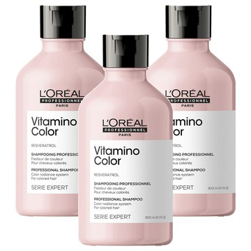 L'OREAL PROFESSIONNEL 巴黎萊雅PRO 台灣公司貨 飽和護色洗髮精  300ml  3瓶