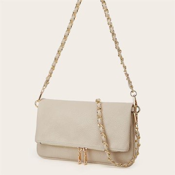 跨境爆款2025荔枝紋腋下鏈條小包包女時尚高級感小方包單肩斜挎包