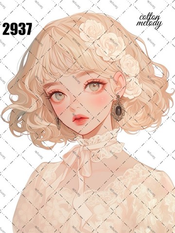 原廠貼紙 no.2937 人物貼紙 原創貼紙 原創人物貼紙 裝飾貼紙 棉旋律