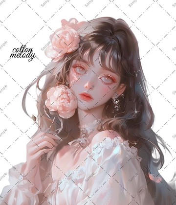 original sticker no.807 人物貼紙 原創貼紙 人物貼紙 女孩貼紙 原創人物貼紙