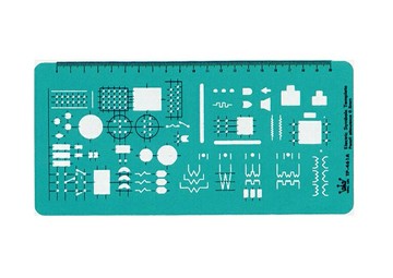 Life 徠福 TP-461A 電氣符號定規 (110 x 233 x 0.8mm)【APP滿額下單10%點數(單一帳號最高1000點)】4/30止