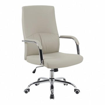 E-home 馭尚PU皮高背人體工學椅-兩色可選水泥灰