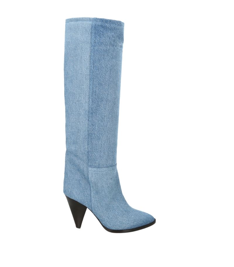 Isabel Marant Denim Ririo Knee-High Boots 90