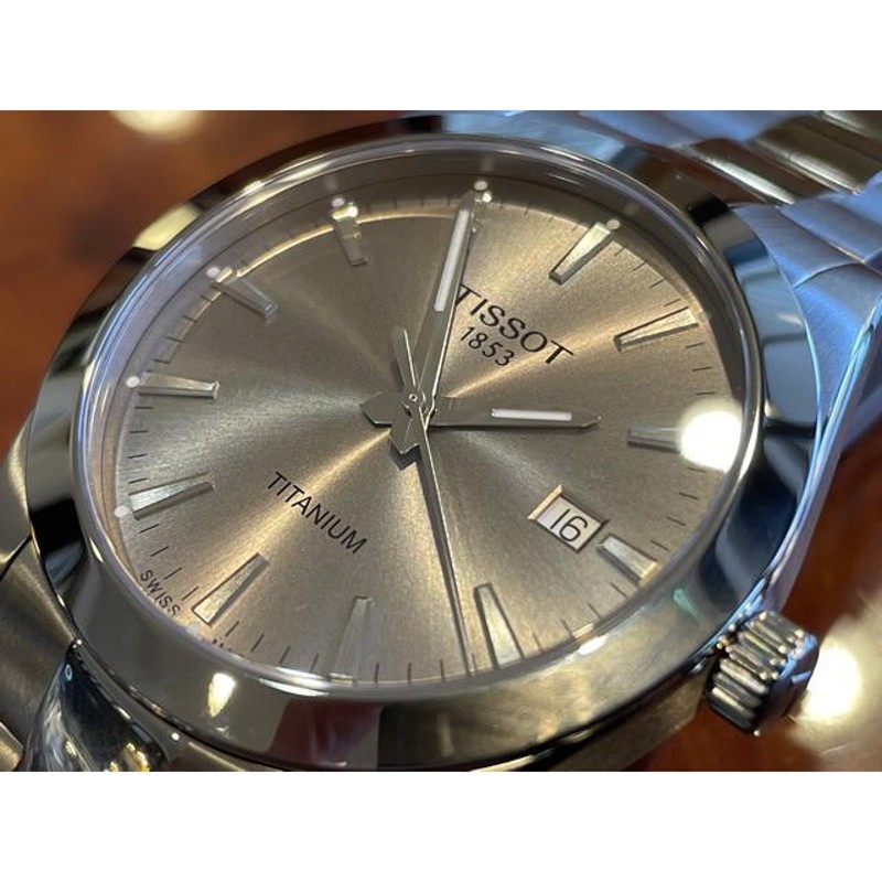 TISSOT ティソ 腕時計 ジェントルマン クォーツ チタンケース グレー文字盤 T127.410.44.081.00  お手続き簡単な分割払いも承ります | LINEブランドカタログ