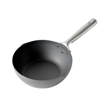 Arnest 【南紡購物中心】  eN 輕量化鐵炒鍋_24cm 無塗層 內鍋高度8cm[77591]