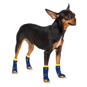 小型犬地板防滑襪  泰迪比熊雪納瑞小鹿犬防掉高筒棉襪老年犬靜音