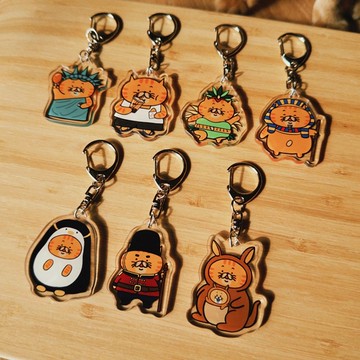 PON PON環球去壓克力鑰匙圈