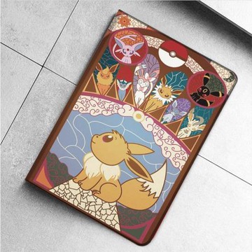 太陽精靈mini45伊布家族ipad10代56適用10.9air4/5保護mini6套matepad pro11筆槽10.2精靈寶可夢