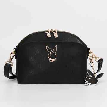 PLAYBOY - 貝殼斜背包 Brilliant系列 - 黑色/511-3108-09-7