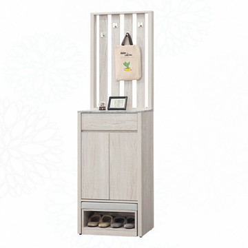 文創集 奧尼2尺二門單抽高屏風玄關座鞋櫃組合(內含可取出穿鞋椅凳櫃)-60.2x40x200cm免組