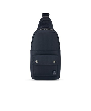 【PORTER INTERNATIONAL】NEW MELODY  單肩包(黑色/藍色)11723-047