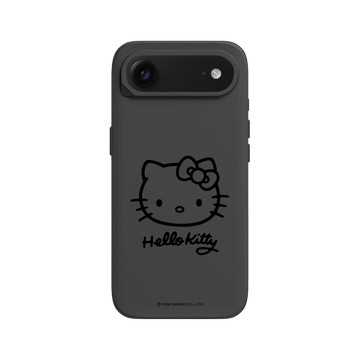 iPhone Air SolidX 黑 - 三麗鷗-Hello Kitty - 簡約系列-線條大頭