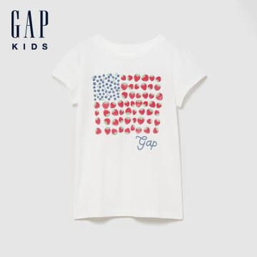 【GAP】兒童圖案T恤-美國國旗/霜淇淋/海風霧藍(899356)