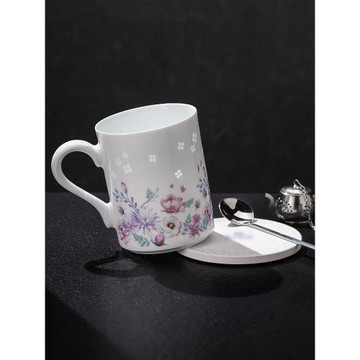 景德鎮官方陶瓷馬克杯家用玲瓏泡茶辦公杯大容量水杯中式咖啡杯