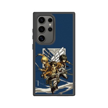 Galaxy S24 Ultra SolidSuit 黑 - 進擊的巨人 Attack On Titan - S2&S3 - 艾蓮＆米卡莎＆阿爾敏