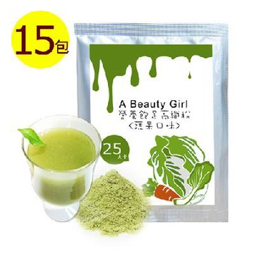 A Beauty Girl  營養飽足 高纖蔬果沖泡美飲(7g/包，共15包)