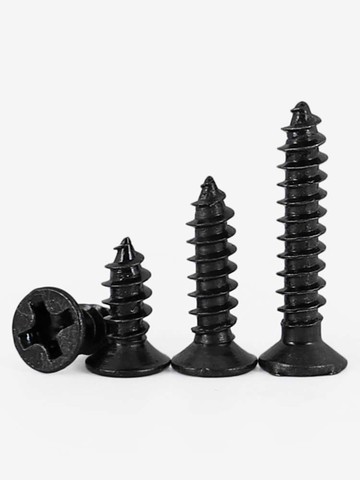 M1M1.2M1.7M2M2.3M2.6M3黑色KA十字沉頭自攻螺絲沉頭電子數碼電腦