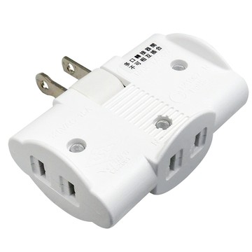 [寶旺旺]威電 2孔3座 任意轉 三面插(15A 1650W)CB-2031