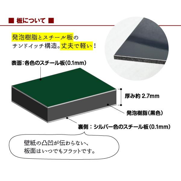 マグネットボード 軽量 薄型 壁掛け白色 緑色 黒色 短辺15-30×長辺121-150cm以内 サイズオーダー おしゃれ マーカーペン チョーク 対応