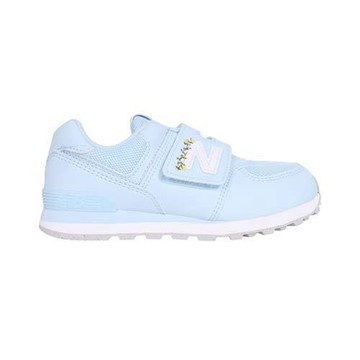 NEWBALANCE 女中童復古慢跑鞋-WIDE 574-魔鬼氈 寬楦 NB