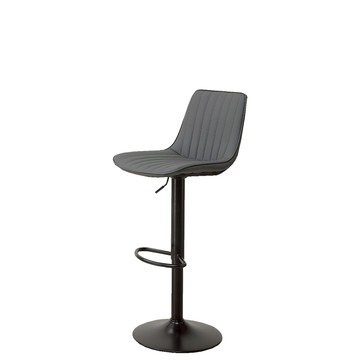 【Hampton 漢汀堡】颯詩升降吧椅-灰-2入組(椅/升降吧椅/金屬椅架/吧台椅)