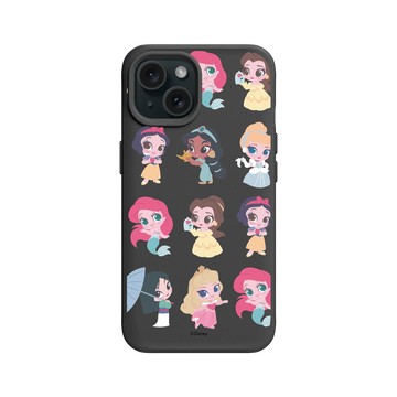 iPhone 15 SolidX 黑 - 迪士尼-公主系列 Disney Princess - Q版-迪士尼公主