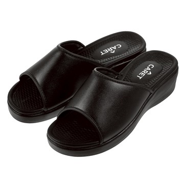 CARET 軟墊低跟拖鞋  L(240~245mm)  黑色