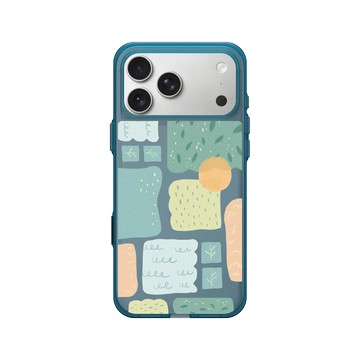 iPhone 17 Pro Max Clear (相機按鈕) 夜幕藍 - 花花草草 / Flowers & Plants - 森林幾何