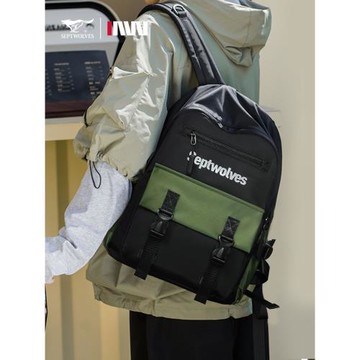 七匹狼雙肩包男士2025新款初中高中大學生書包女時尚輕便旅行背包