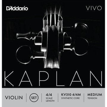 美國 D'Addario Kaplan Vivo 小提琴弦 (4/4 整套) KV310M 小叮噹的店