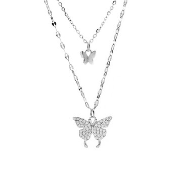 [純銀] 芙洛拉之夢鎖骨鍊 / Flora's Dream Butterfly Necklace