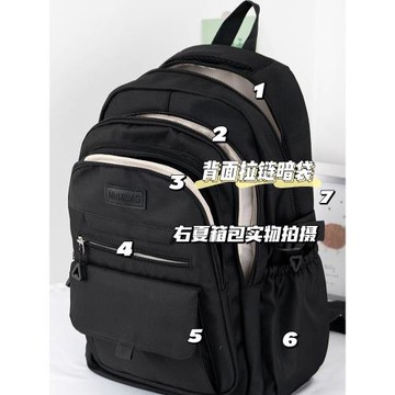 高顏值書包大容量男高中大學背包小學三到六年級減負護脊雙肩包女