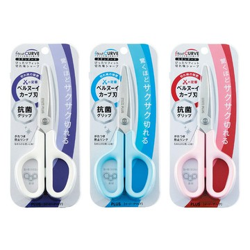 PLUS 普樂士 抗菌型 弧線剪刀 顏色隨機出貨 /支 SC-175S-AB（35-735、35-736、35-737）